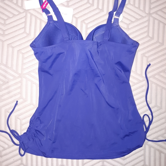 NWT Curvy Kate Plain Sailing Balcony Tankiki top, Navy, 32F - Picture 4 of 6